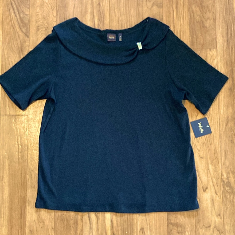 Black Women's Top Boatneck 3X